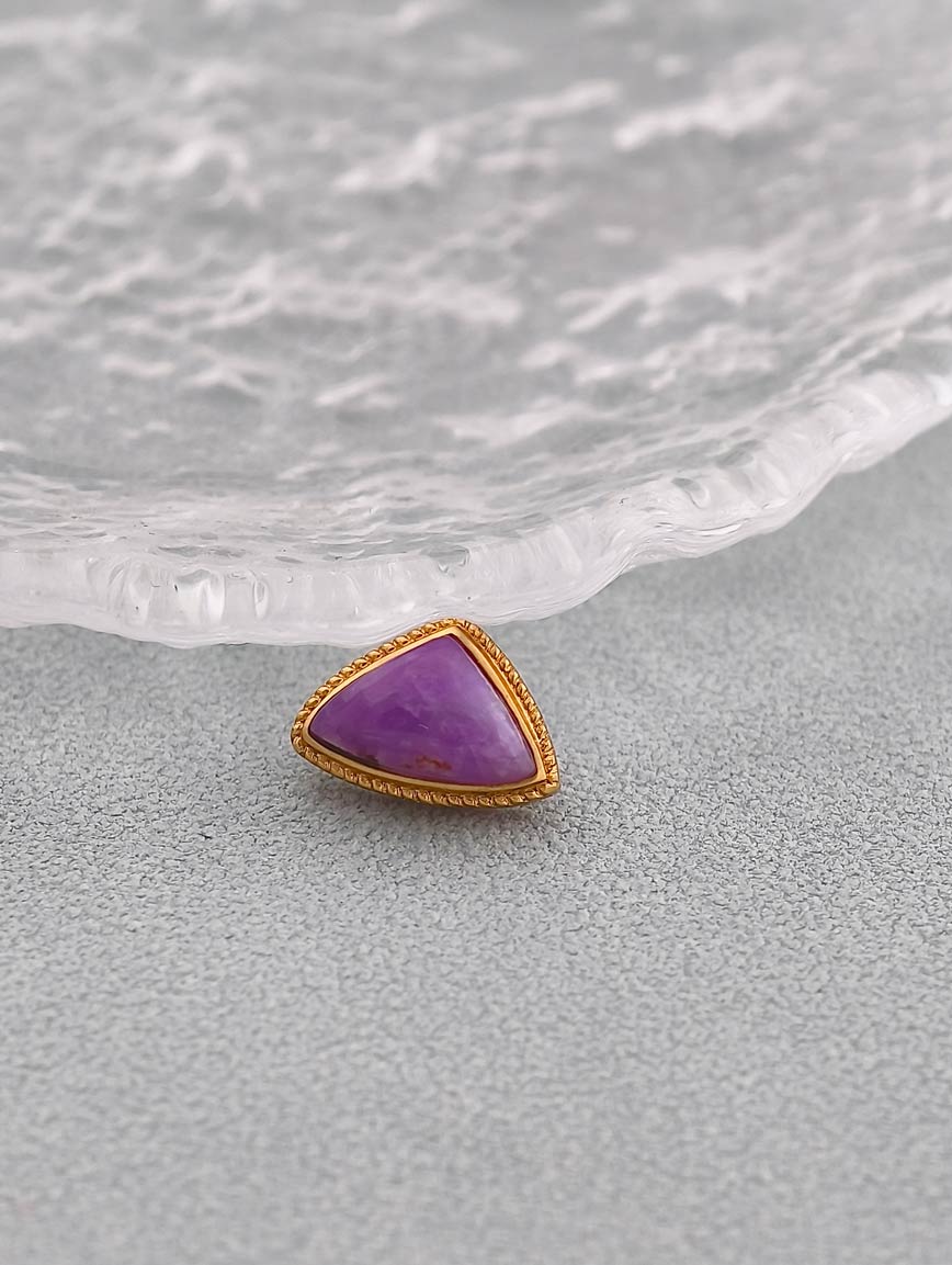 18K Gold Sugilite Fashion Personality Handmade DIY Accessory image