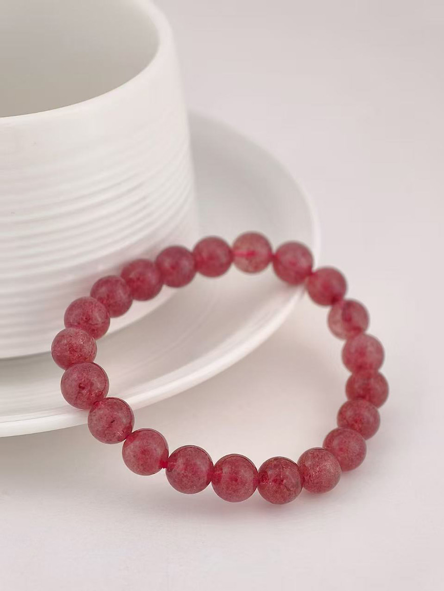 Natural Strawberry Quartz Bracelet image