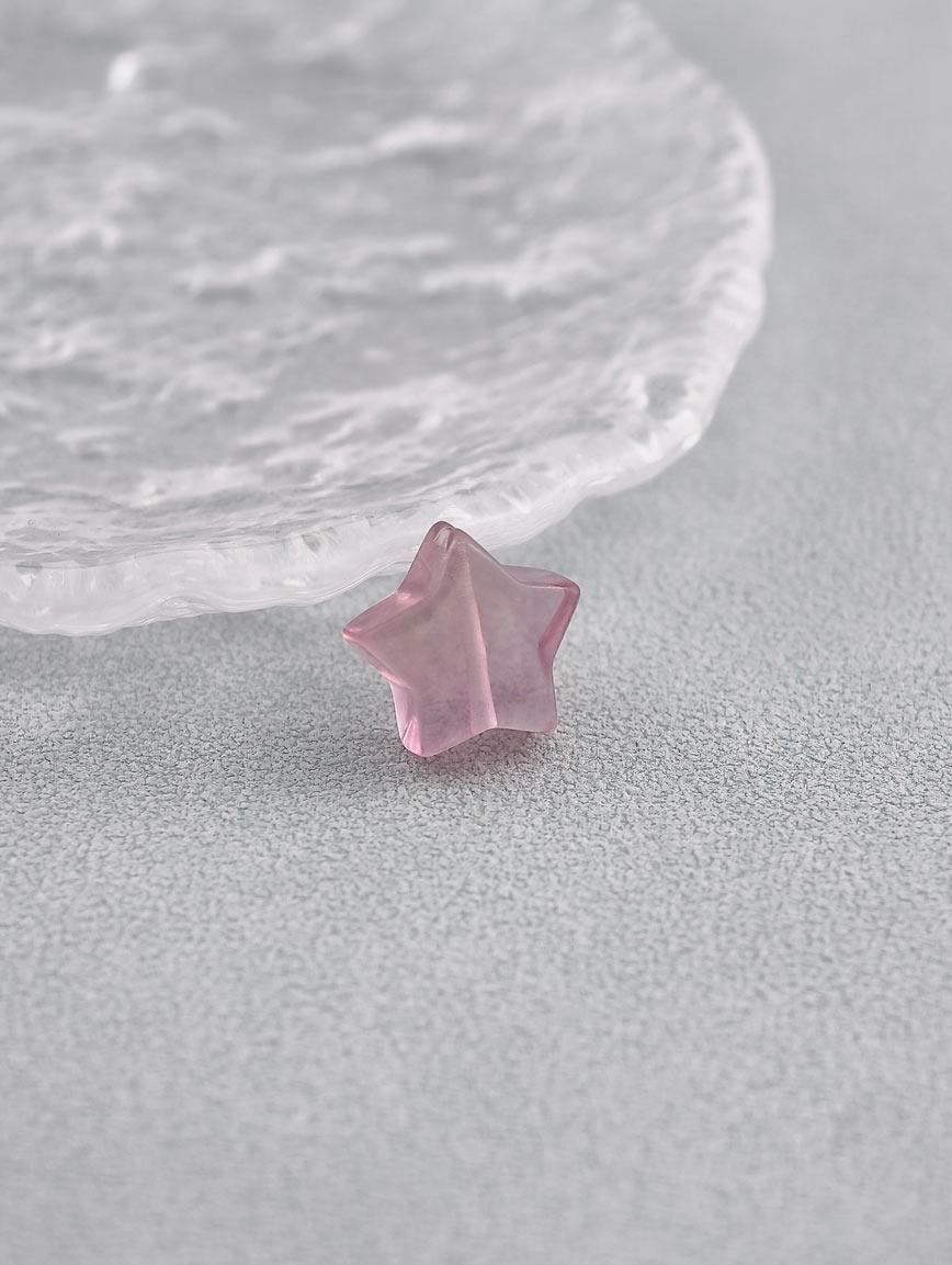 Natural Colored Fluorite Star DIY Accessory image