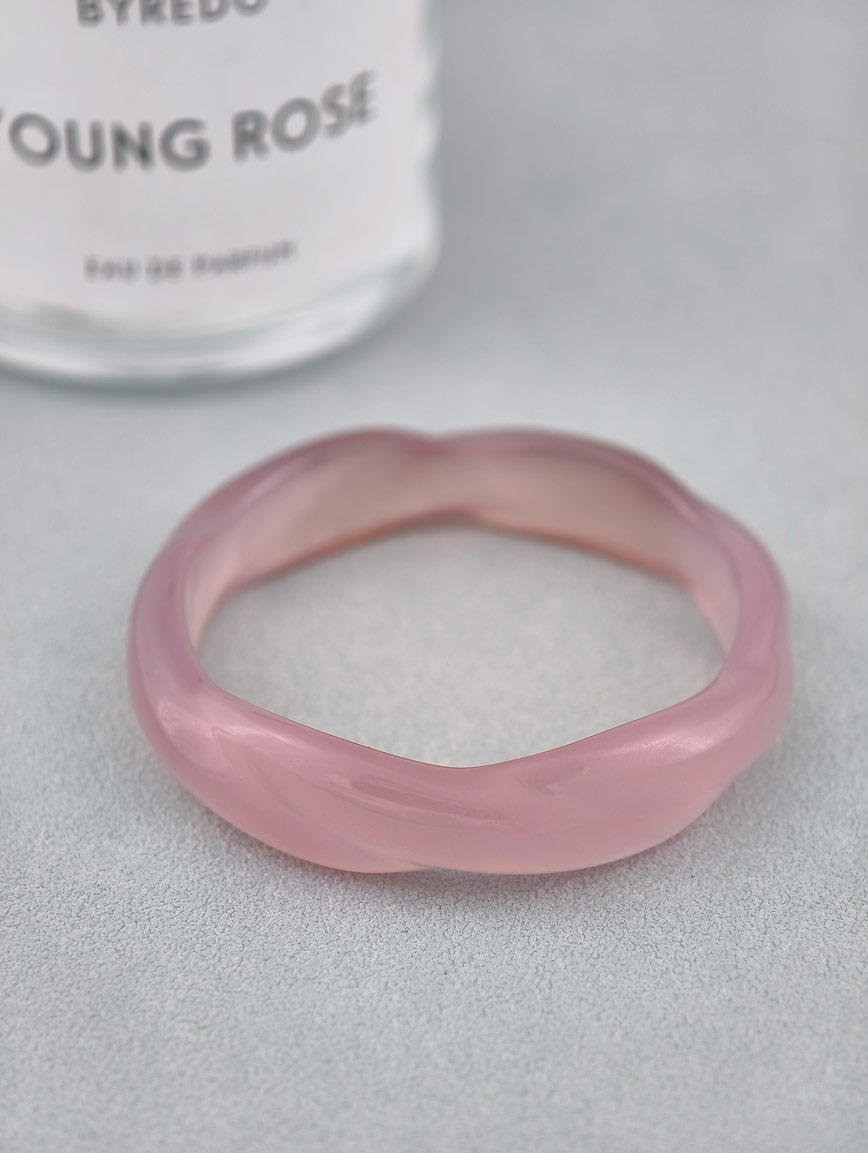 Natural Pink Chalcedony Bracelet image
