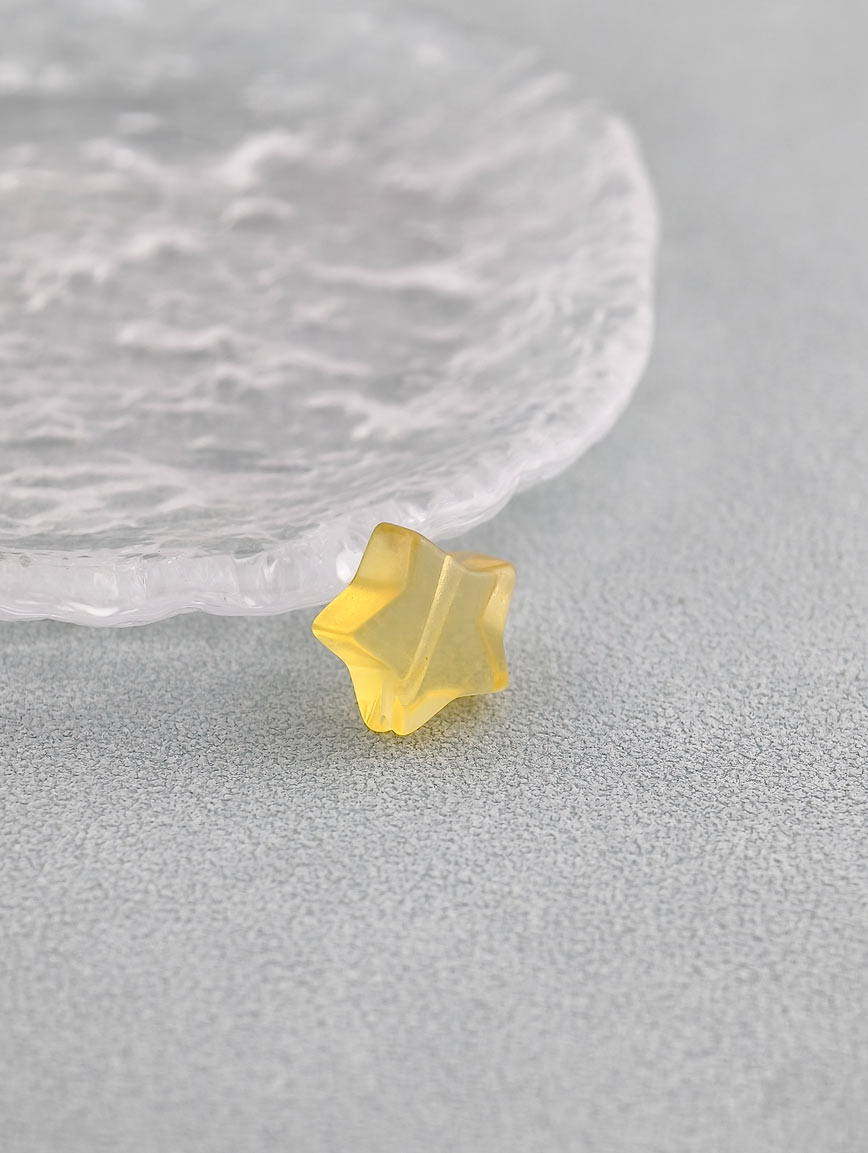 Natural Colored Fluorite Star DIY Accessory image