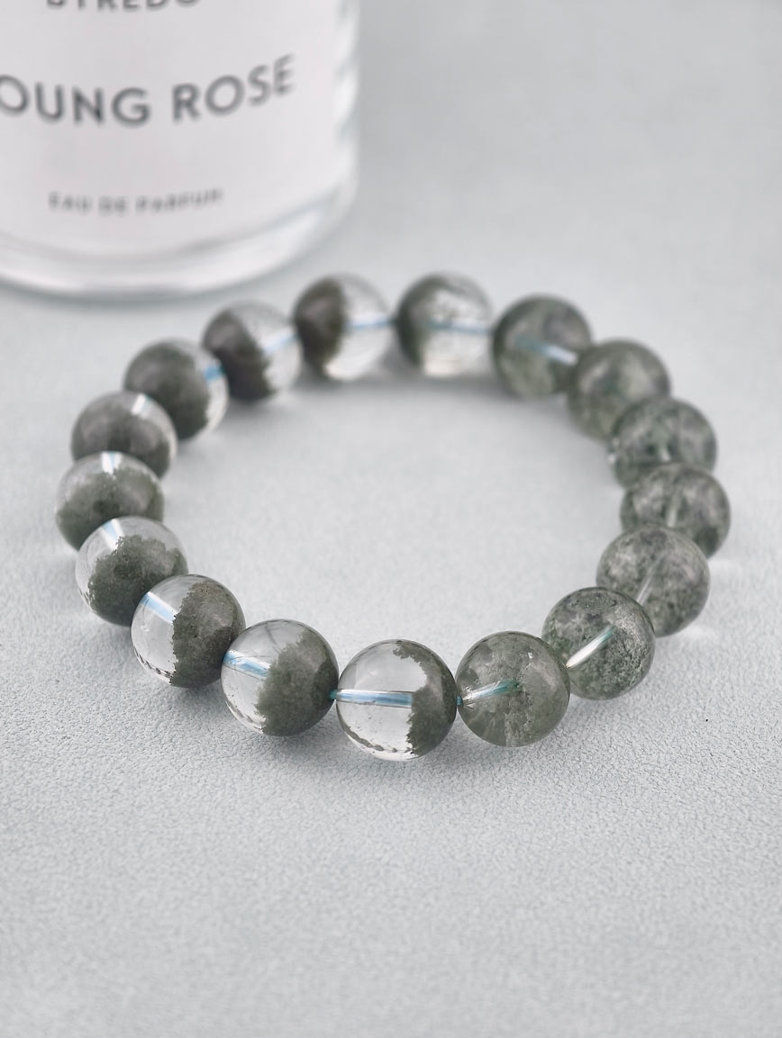 Natural Green Phantom Treasure Basin Bracelet image