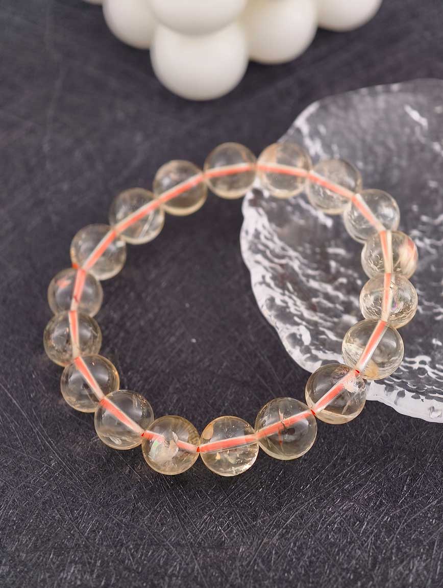 Natural Pale Yellow Citrine Bracelet image