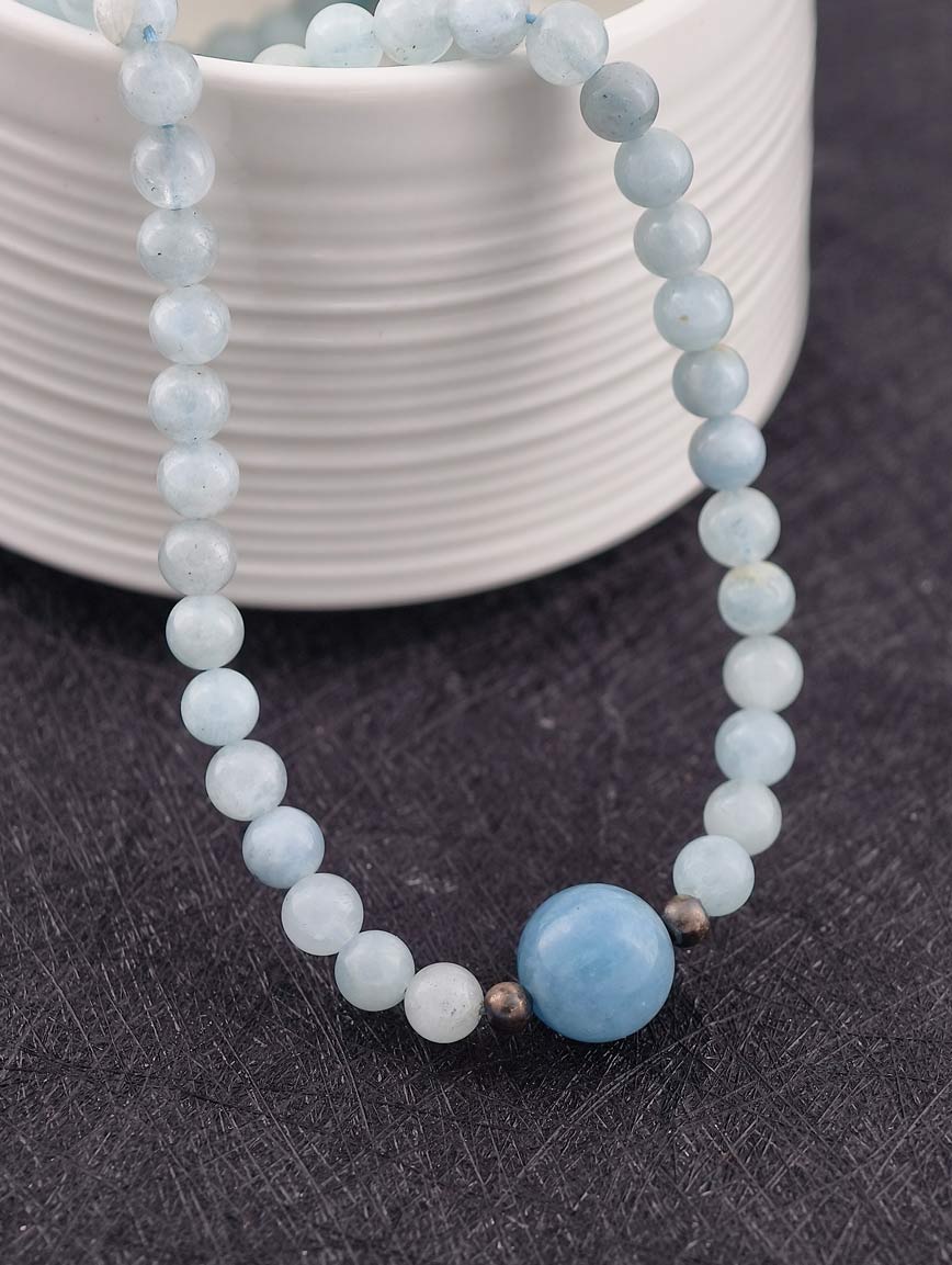 Natural Aquamarine Necklace image