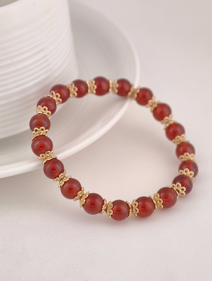 Natural Garnet Exclusive Design Bracelet image