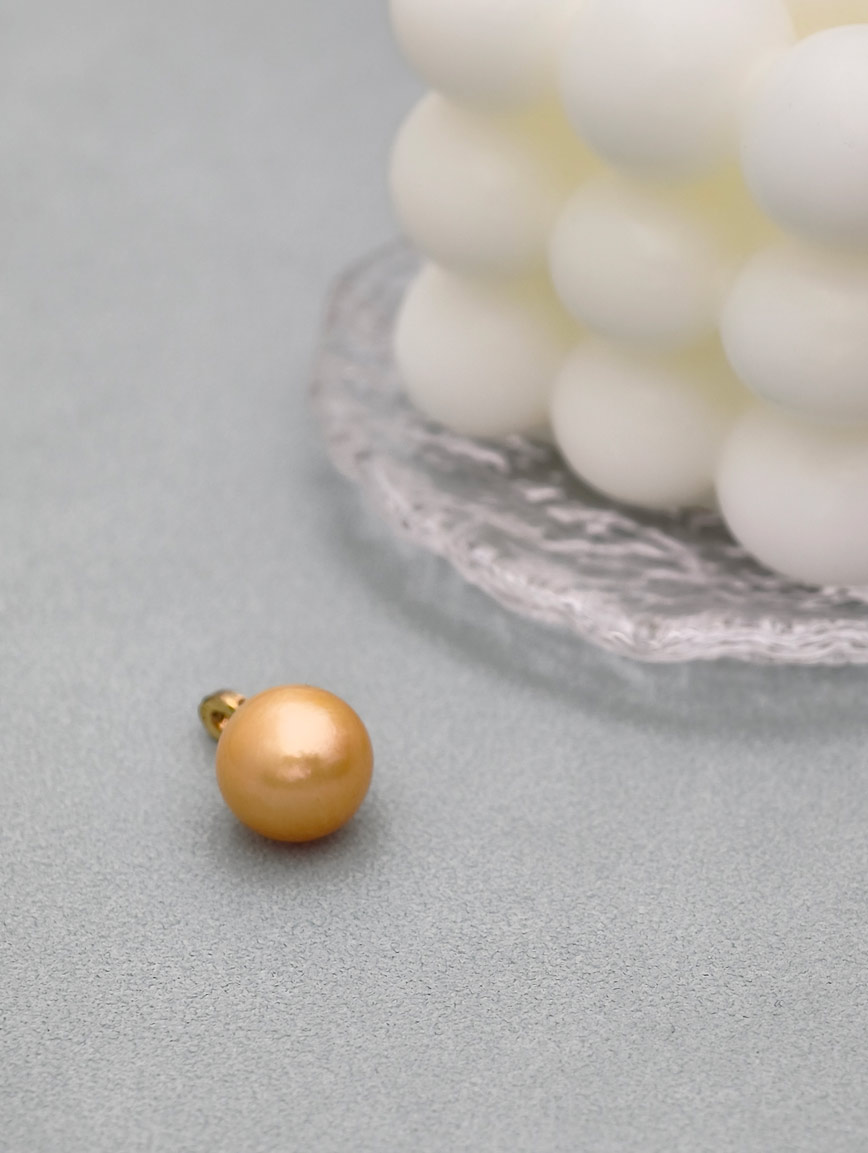 S925 Silver South Sea Golden Pearl Pendant image
