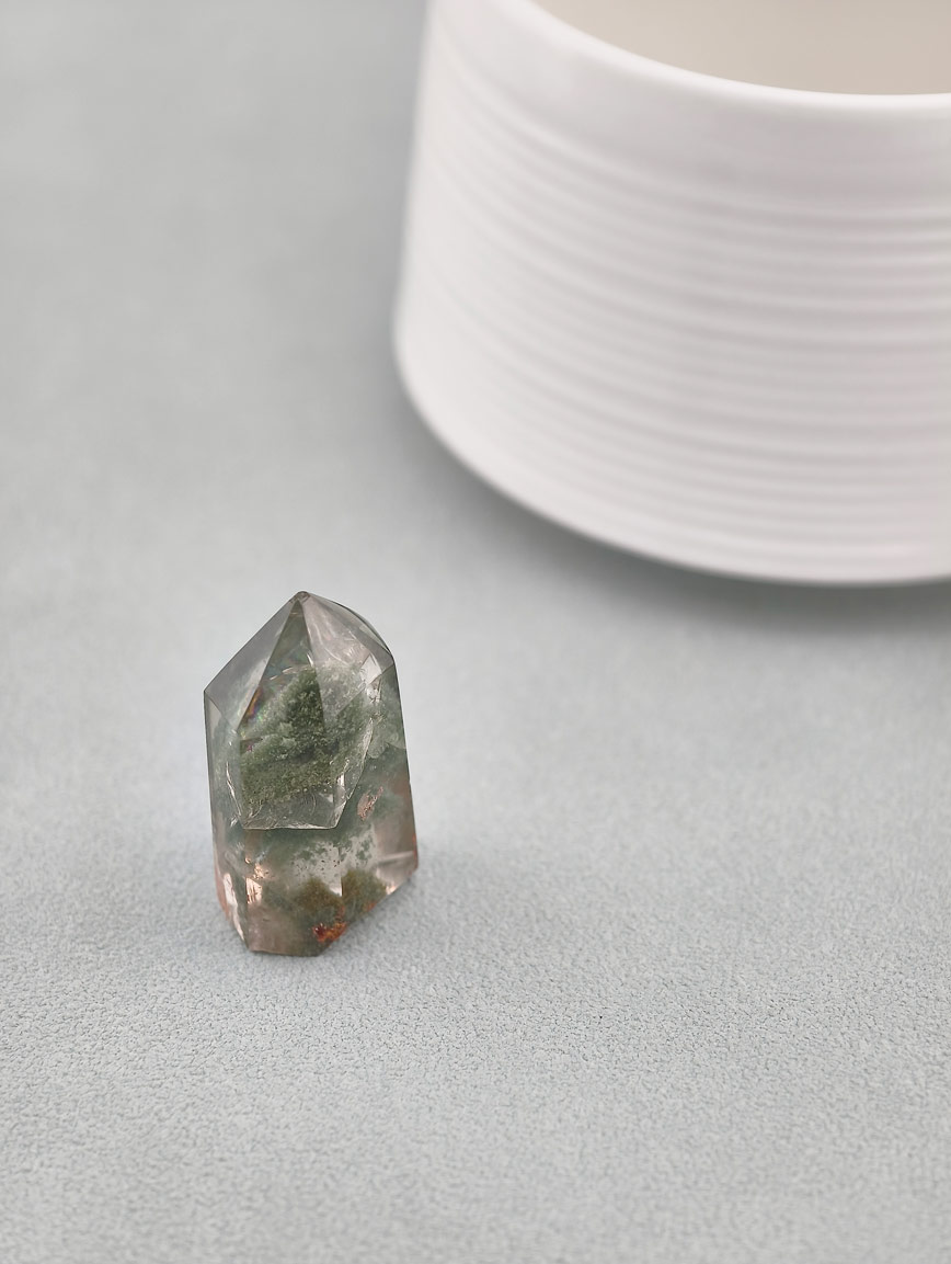 Natural Green Phantom Pyramid Ornament image