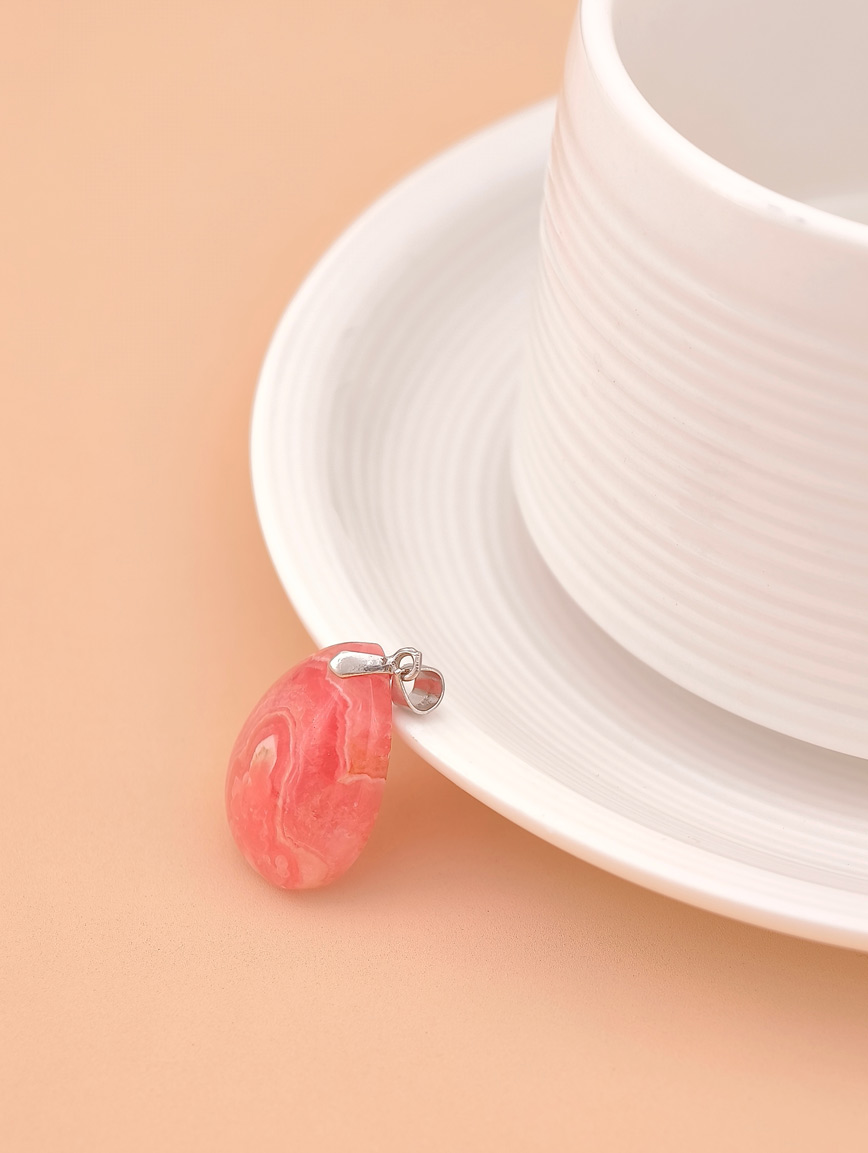 Natural Rhodochrosite Pendant image