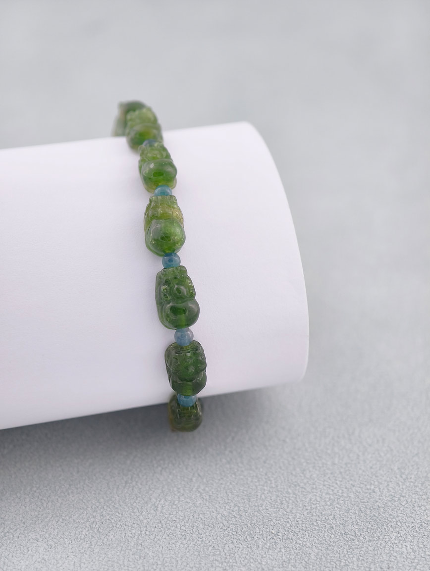 Natural Green Tourmaline Energy Bracelet image