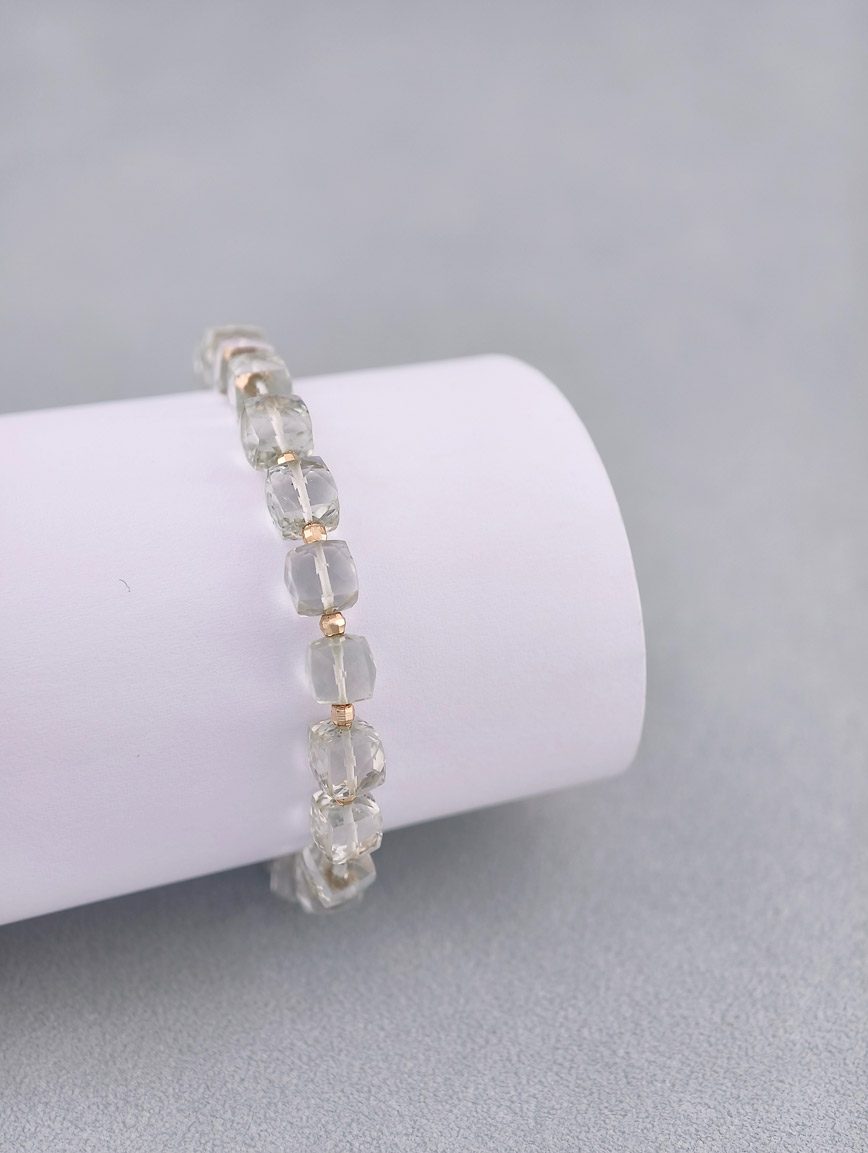 Natural Green Crystal Bracelet image