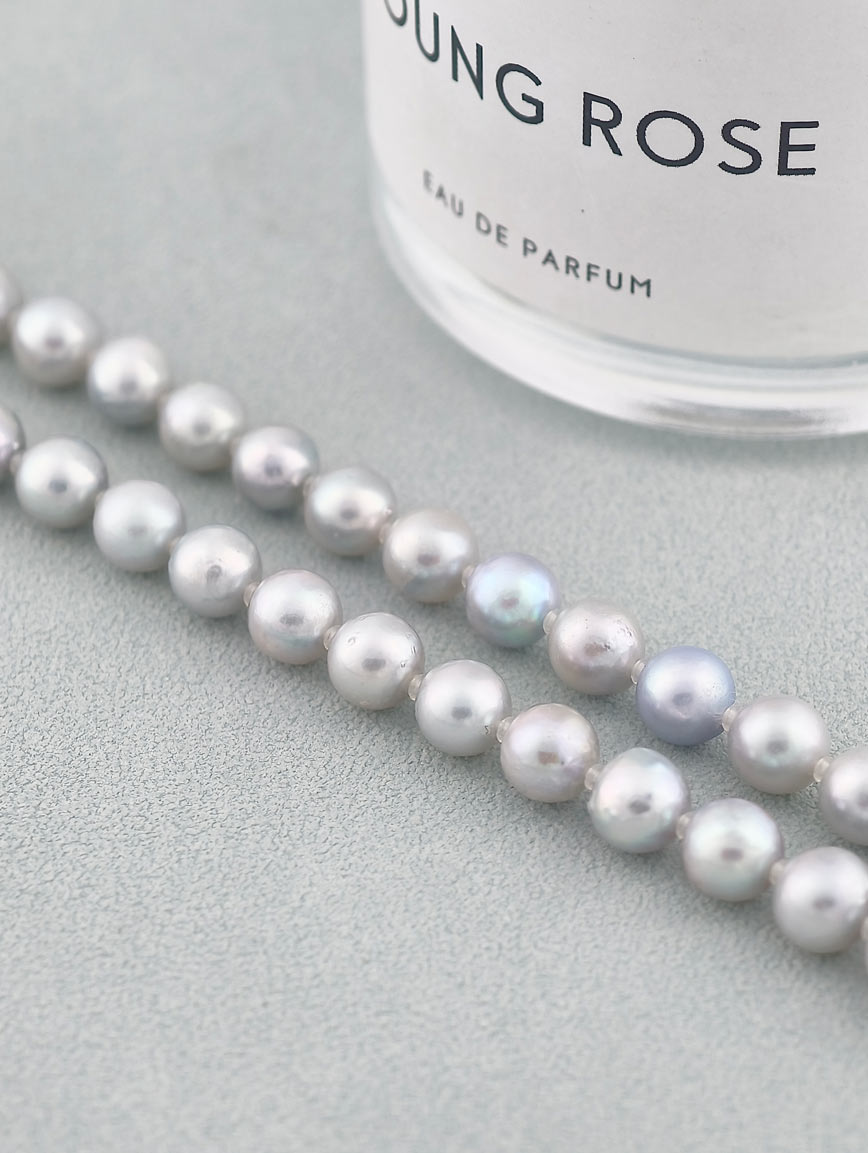 Gray Akoya Seawater Pearl Necklace image