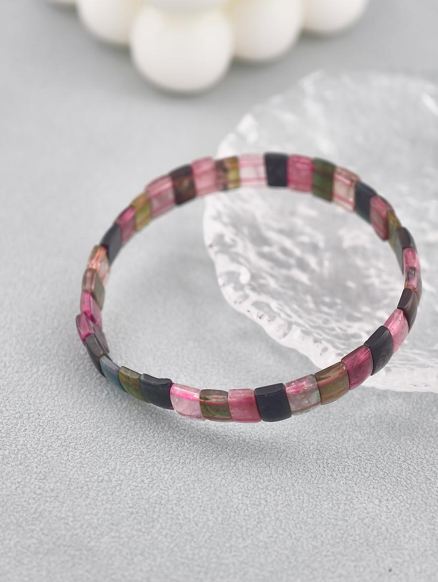 Natural Tourmaline Simple Style Bracelet image