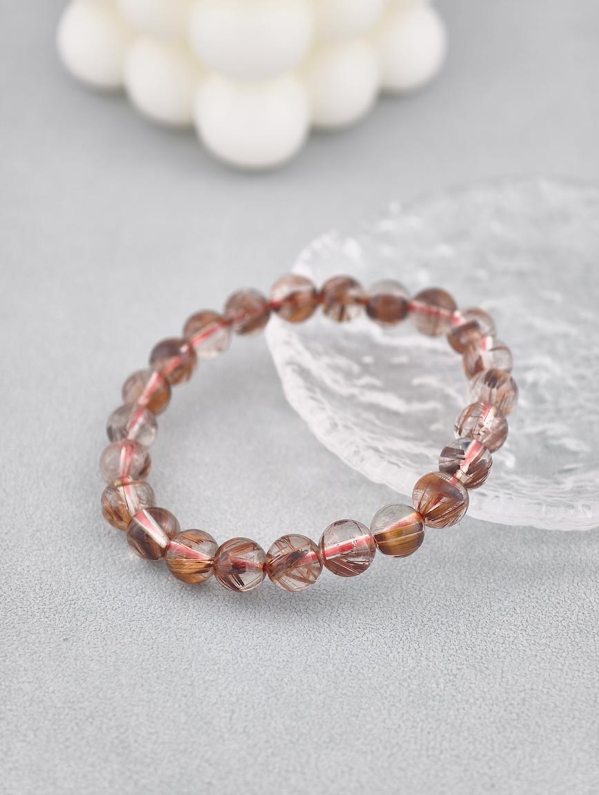 High Quality Copper Rutilated Quartz Energy Bracelet image