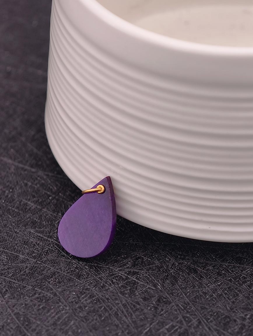 Natural Sugilite Sterling Silver Pendant image