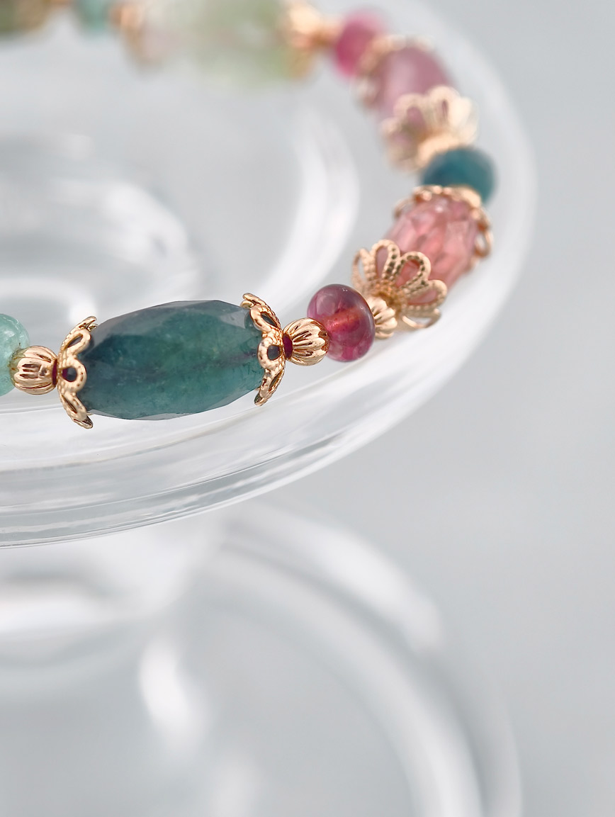 Natural Tourmaline Delicate Style Bracelet image
