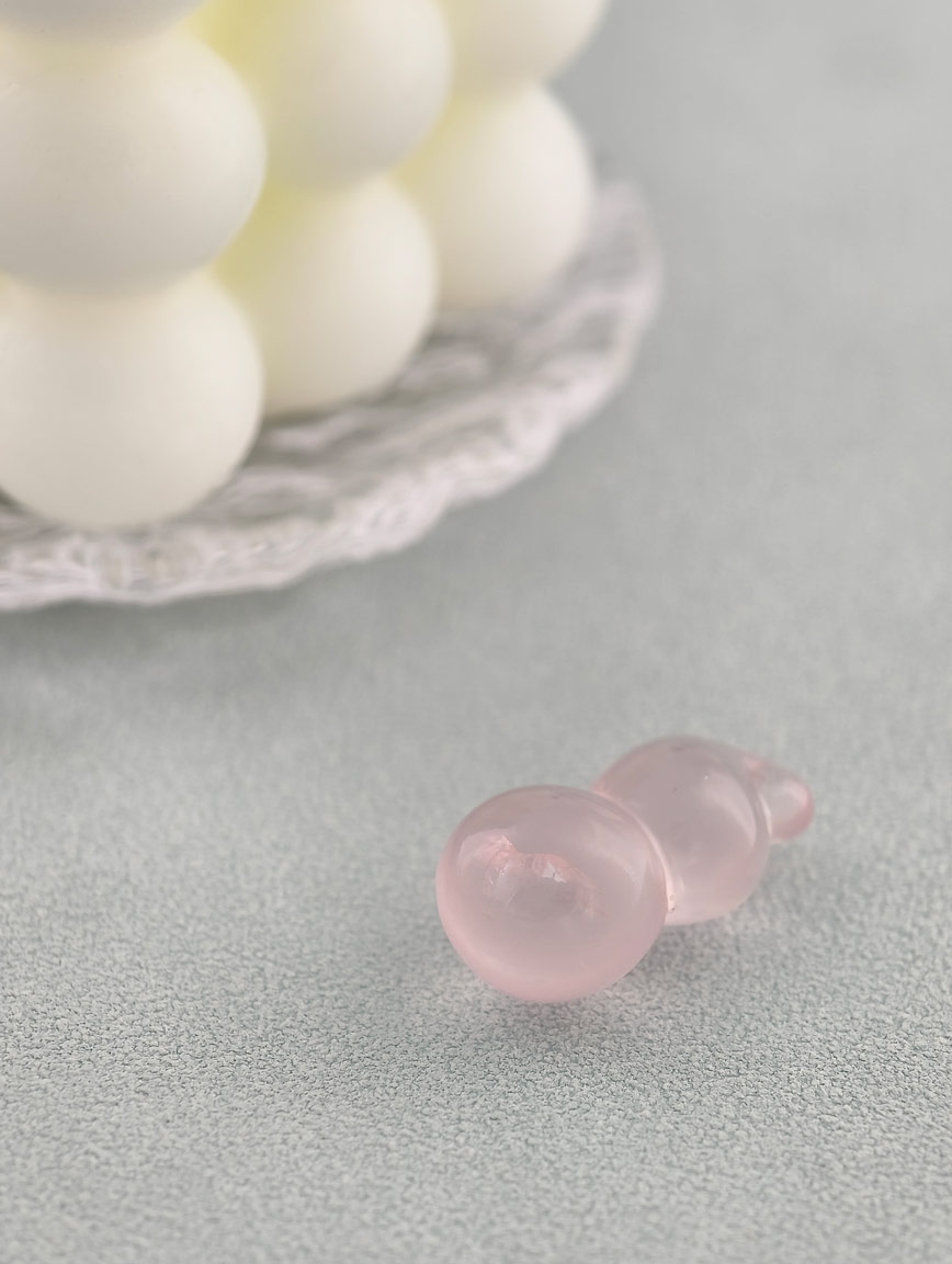 Natural Rose Quartz Gourd DIY Accessory image