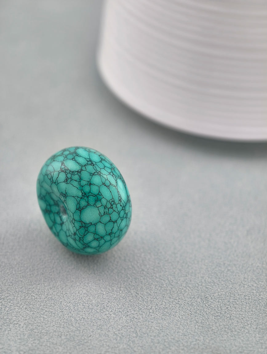 Natural Turquoise Peace Buckle DIY Accessory image