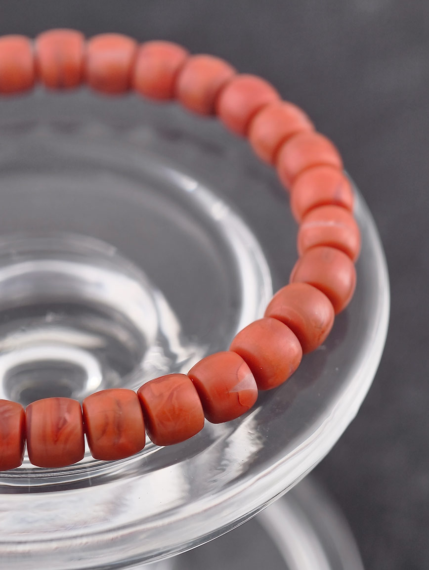 Natural South Red Agate Simple Style Bracelet image