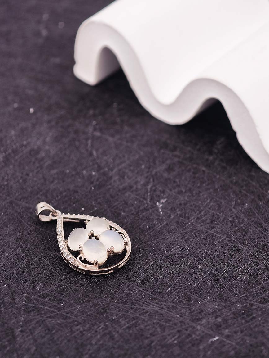 Natural Moonstone Sterling Silver Pendant image