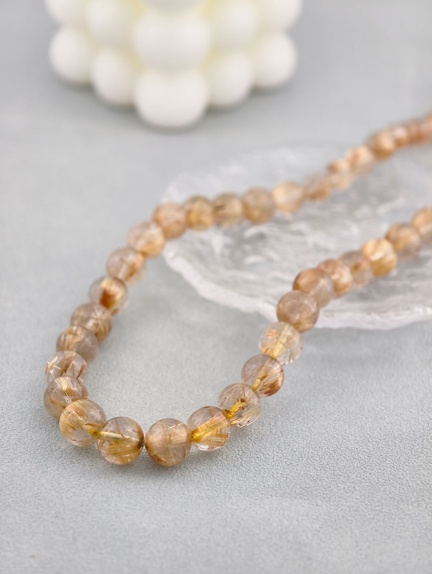 Natural Rutilated Quartz Necklace image