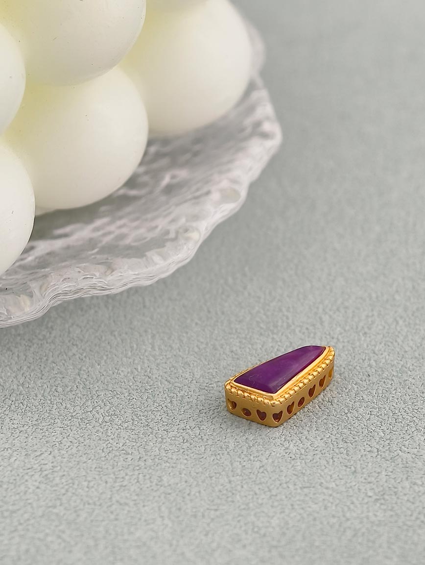 18K Gold Sugilite Unique Style DIY Accessory image