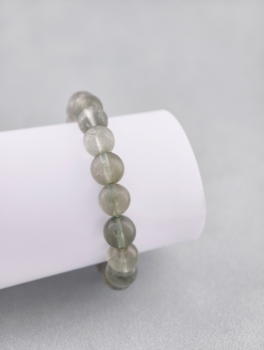 High Quality Green Rutilated Quartz Bracelet image