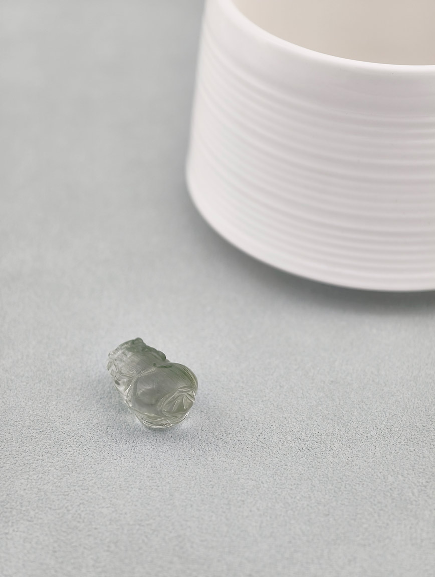 Natural Green Rutilated Quartz Pi Xiu DIY Accessory image
