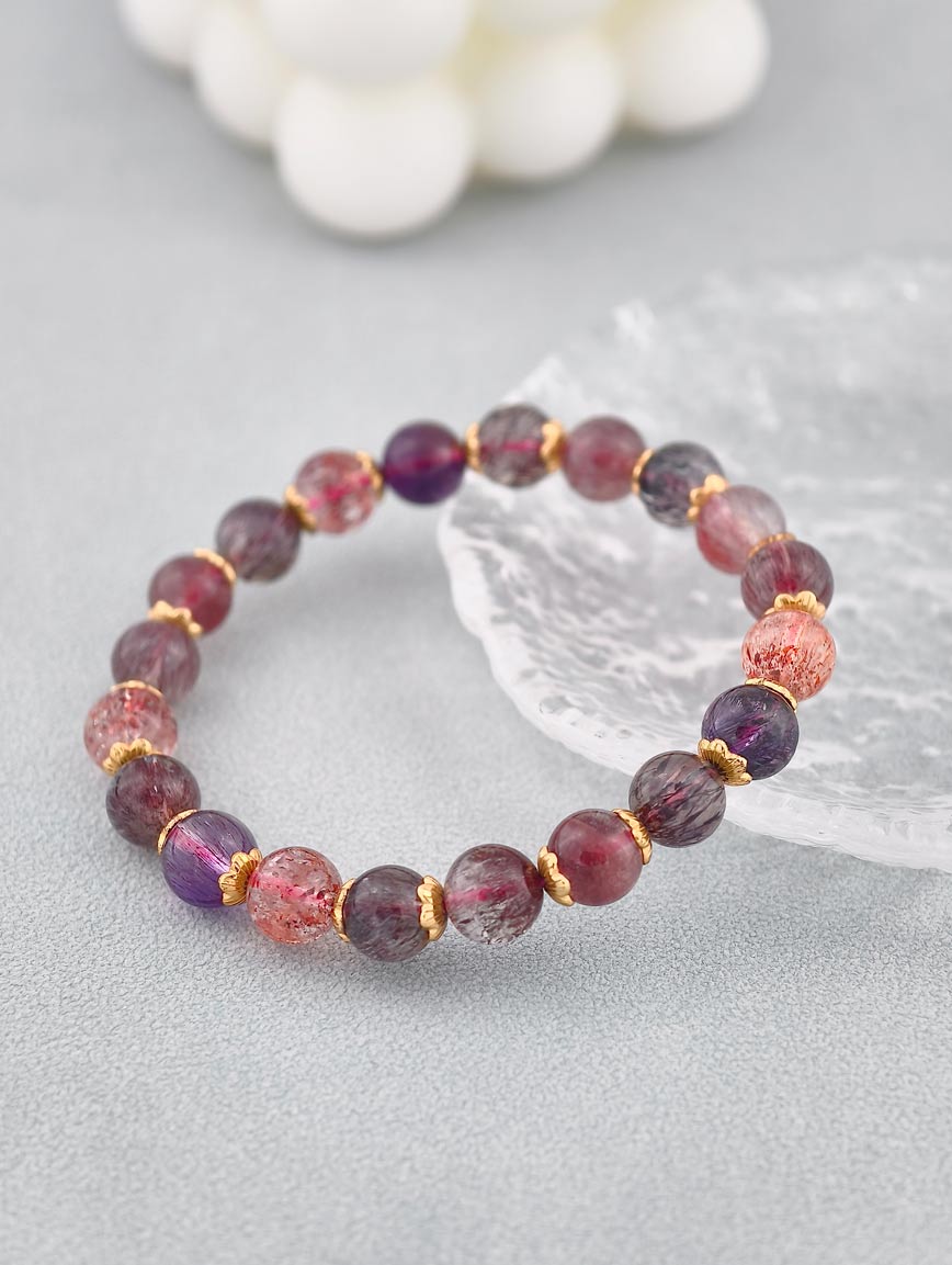 Natural Super Seven Simple Style Bracelet image