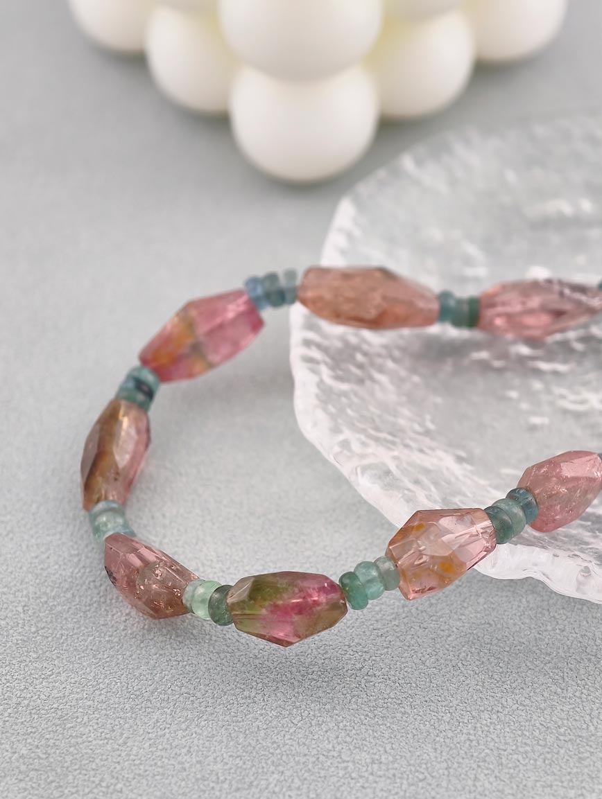 Natural Watermelon Tourmaline Necklace image
