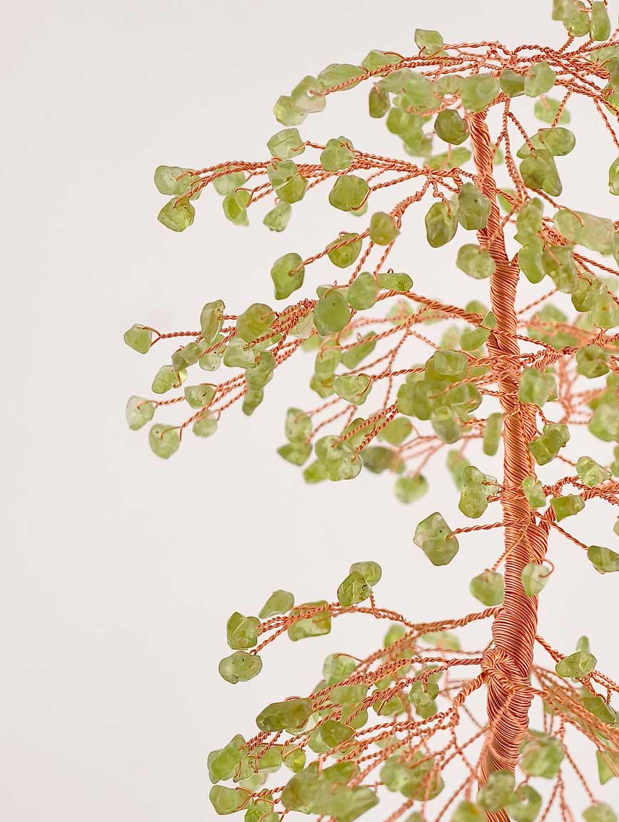 Natural Peridot Agate Cornucopia Tree image