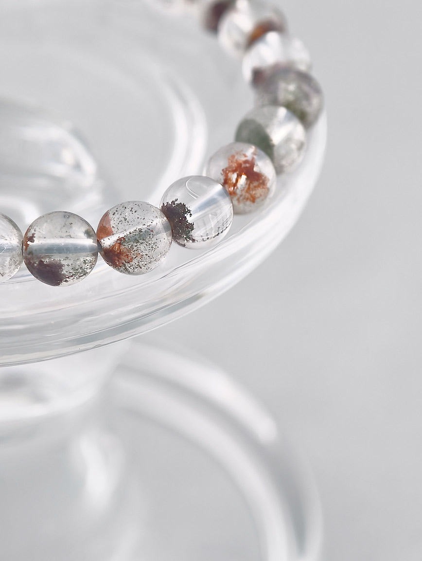 Natural Red and Green Phantom Bracelet image