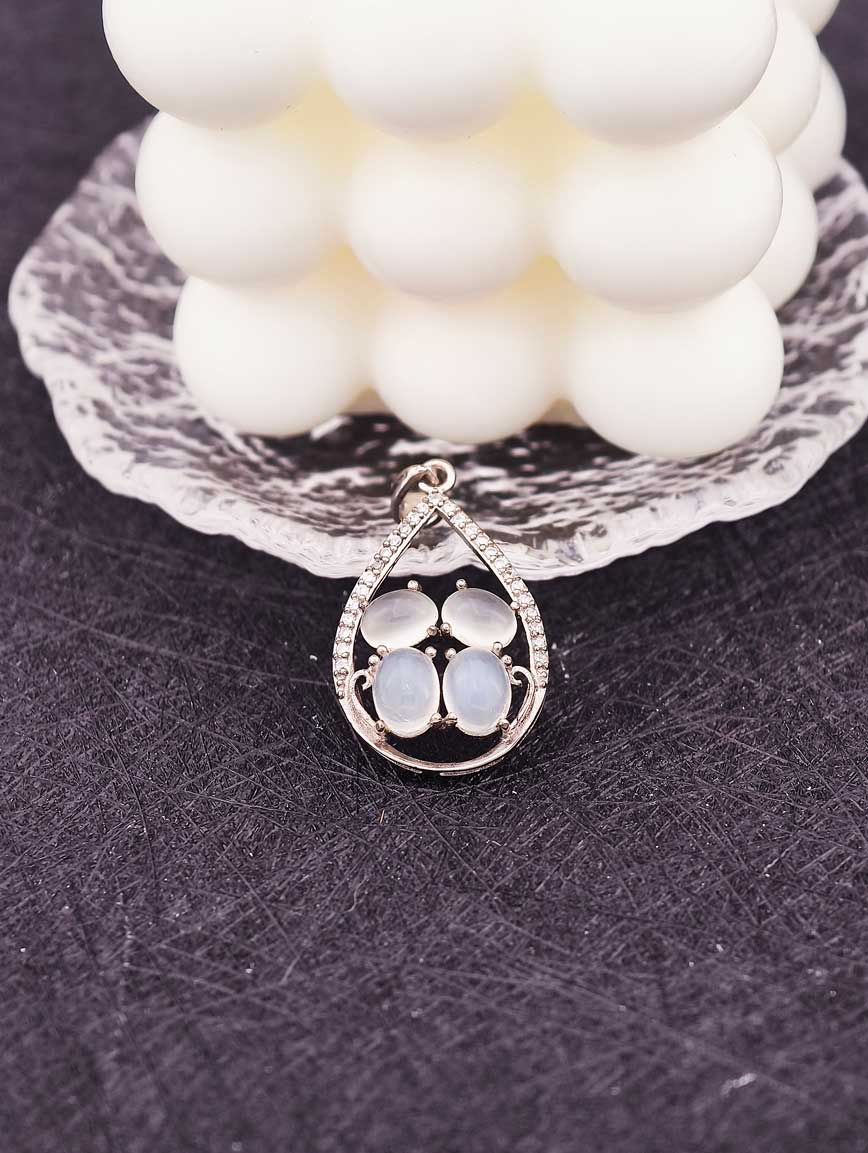 Natural Moonstone Sterling Silver Pendant image