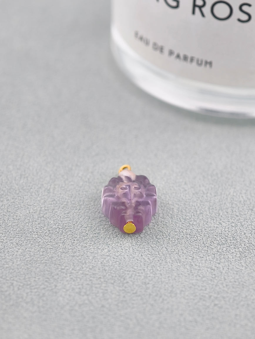 Natural Amethyst Nine-Tailed Fox DIY Accessory image