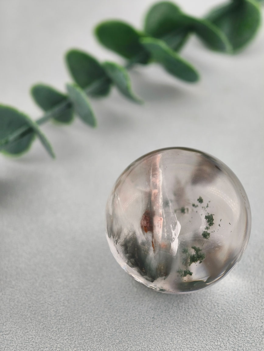 Natural Colorful Phantom Crystal Ball image