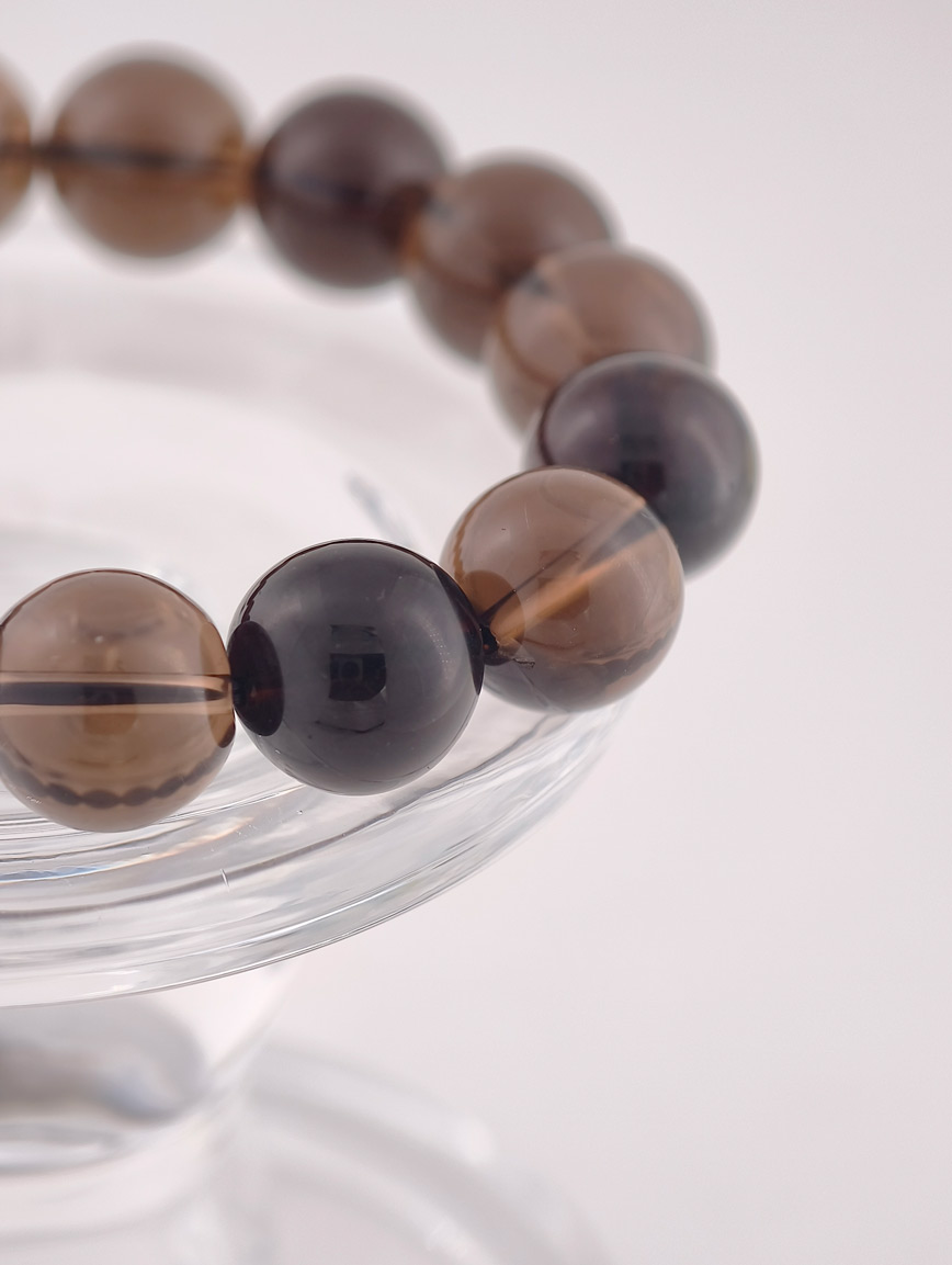 Natural Smoky Quartz Simple Style Bracelet image