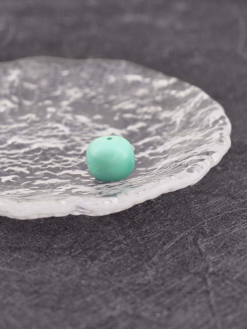 Turquoise Vintage Drum Bead DIY Accessory image