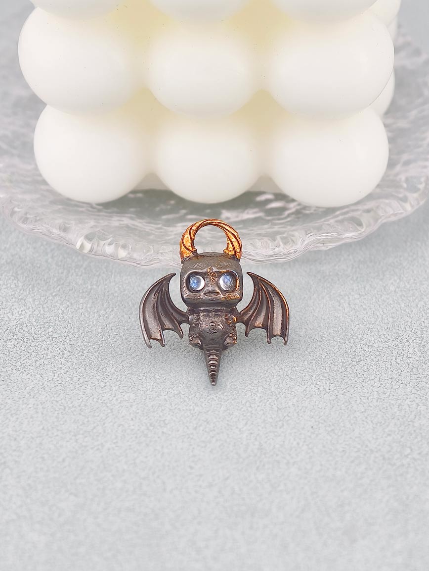 Natural Blue Moonstone Little Devil Pendant image