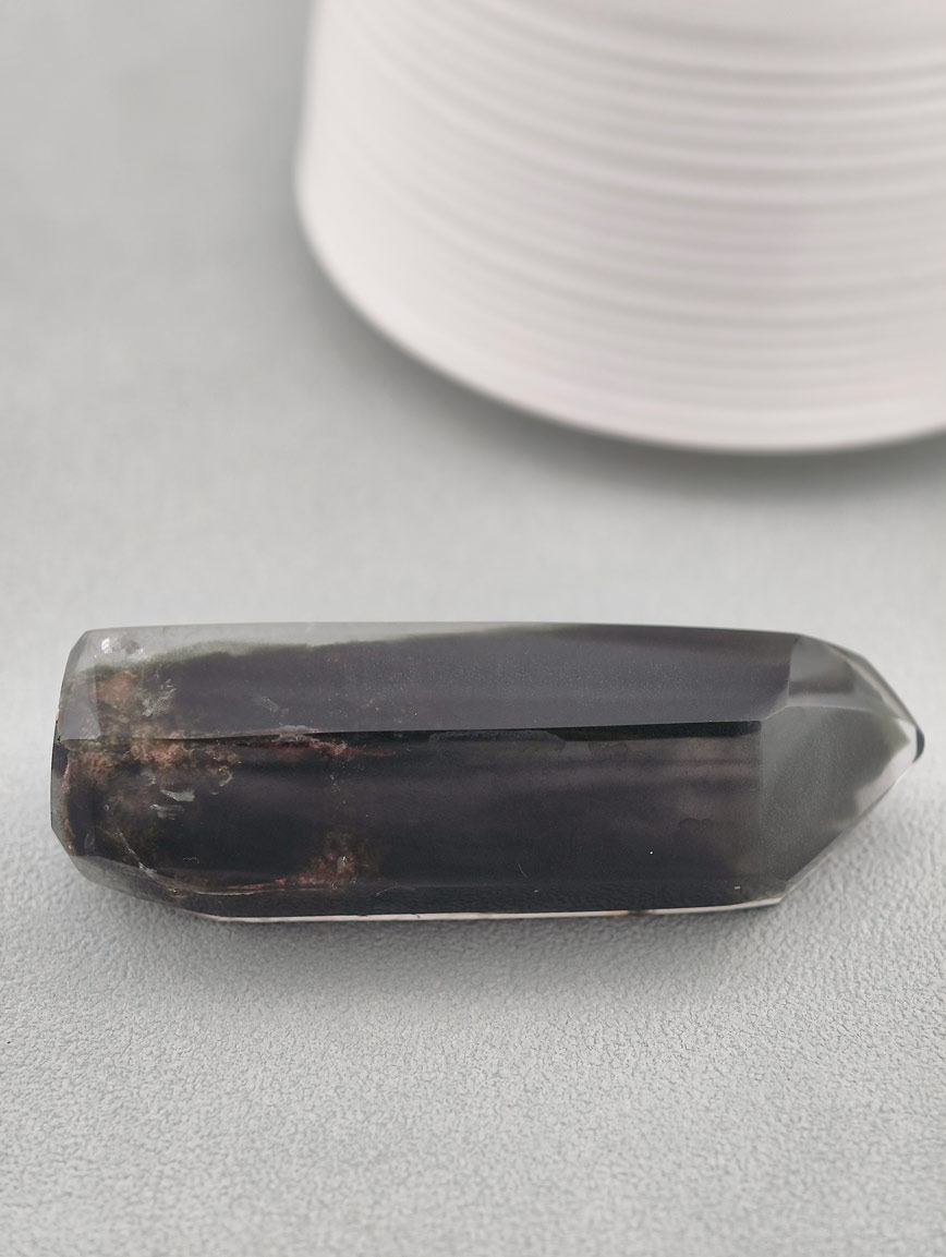 Top Grade Natural Green Phantom Crystal Column image