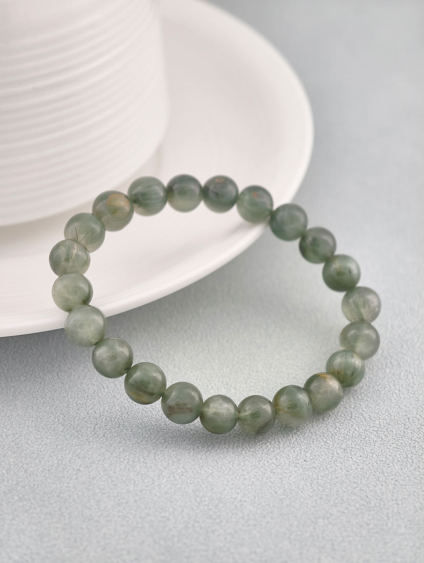 Natural Green Rutilated Quartz Energy Bracelet image
