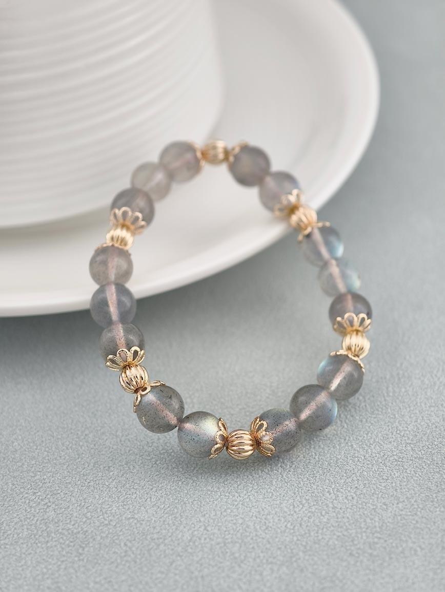 Natural Labradorite Delicate Style Bracelet image