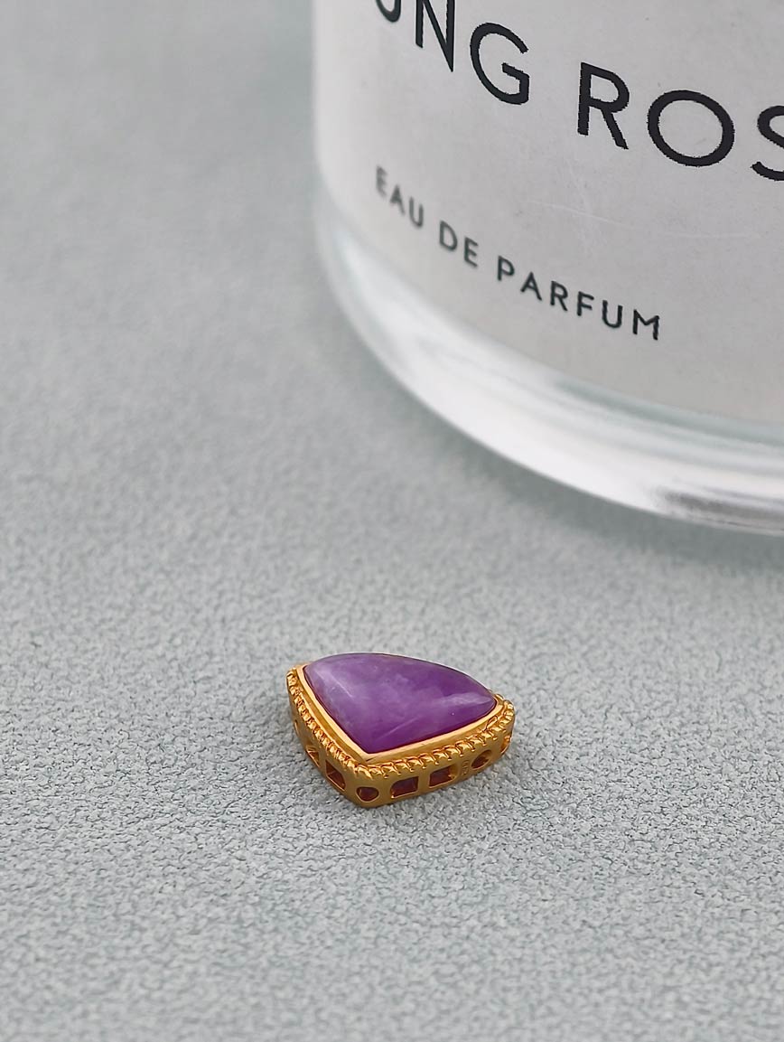 18K Gold Sugilite Fashion Personality Handmade DIY Accessory image