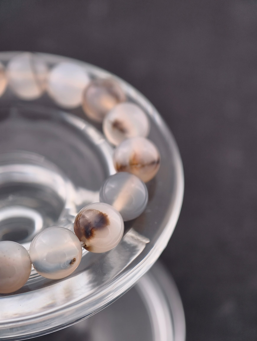 Natural Ink Painting Agate Bracelet image