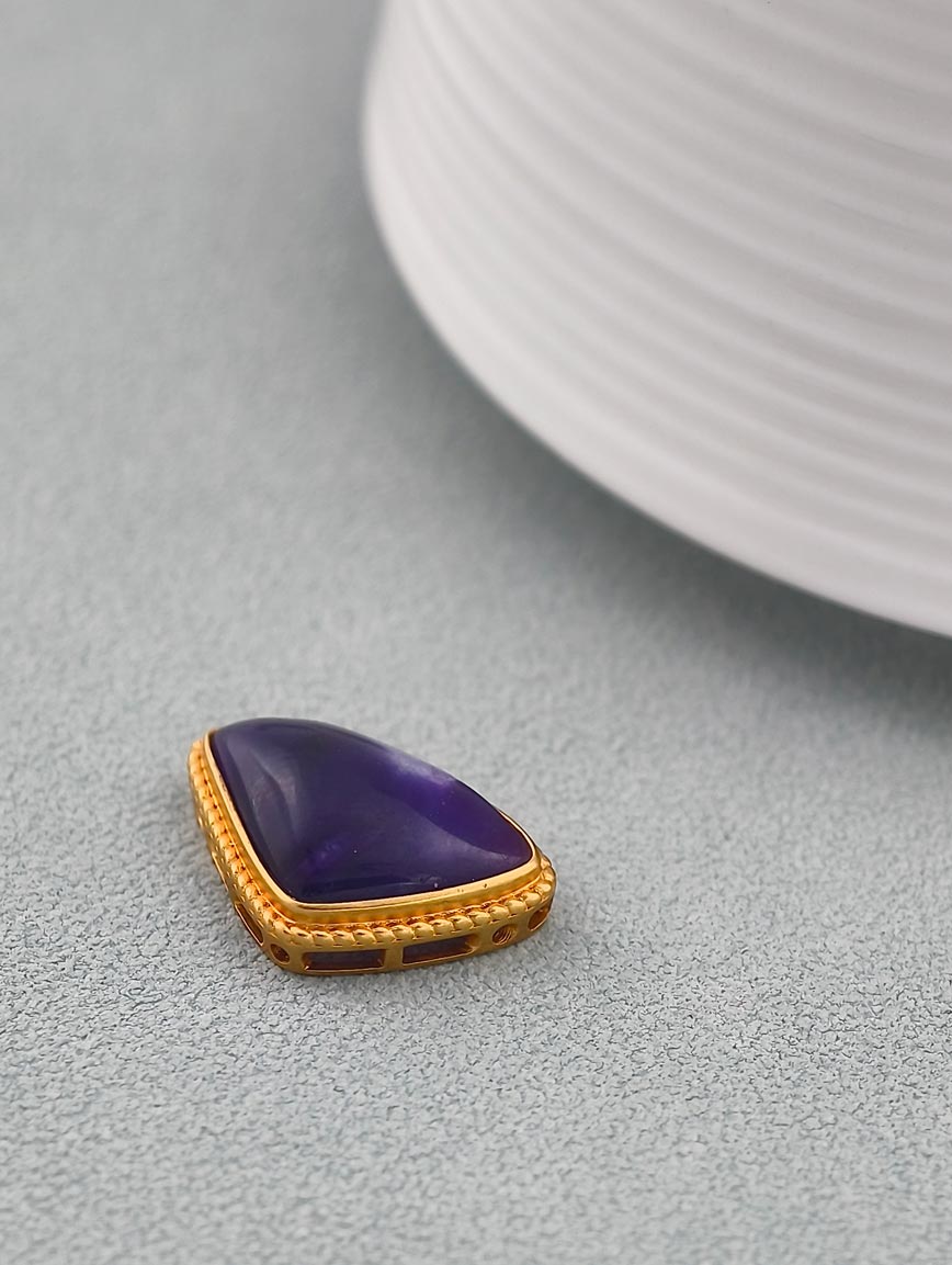 Collectible 18K Gold Natural Sugilite DIY Accessory image