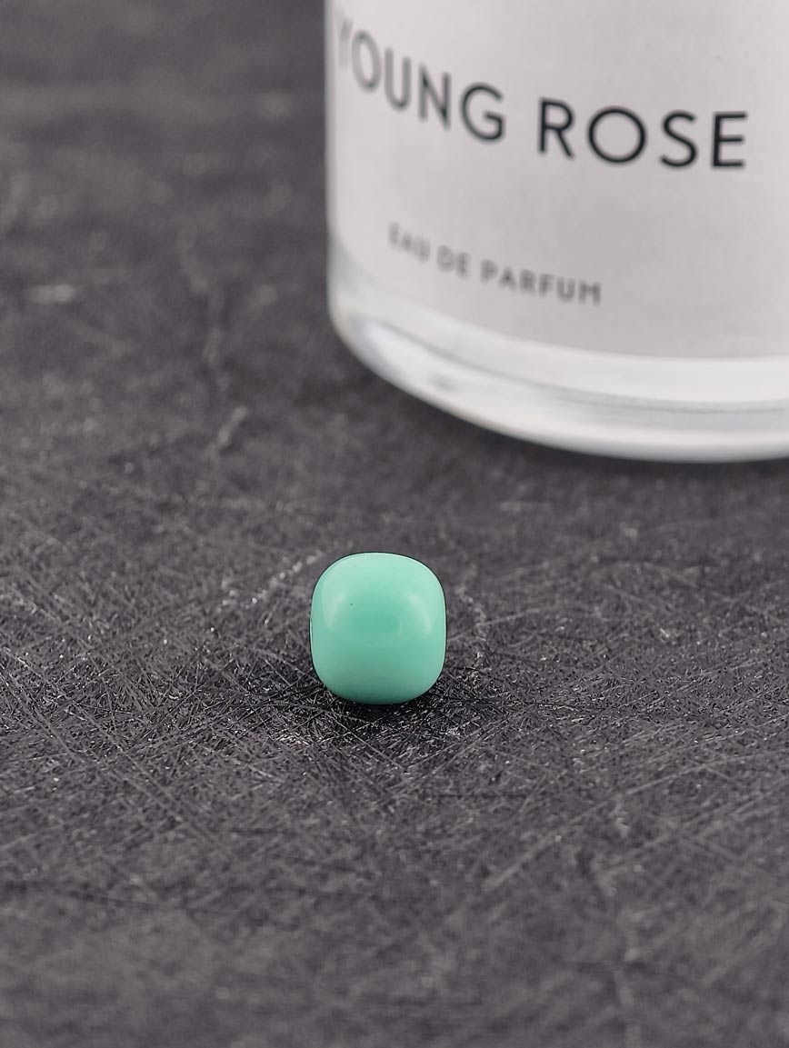 Turquoise Vintage Drum Bead DIY Accessory image