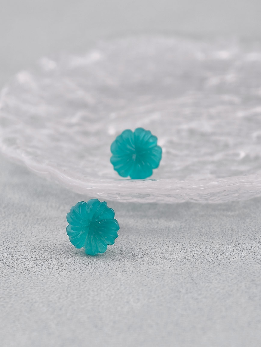 Natural Amazonite Sterling Silver Earrings image