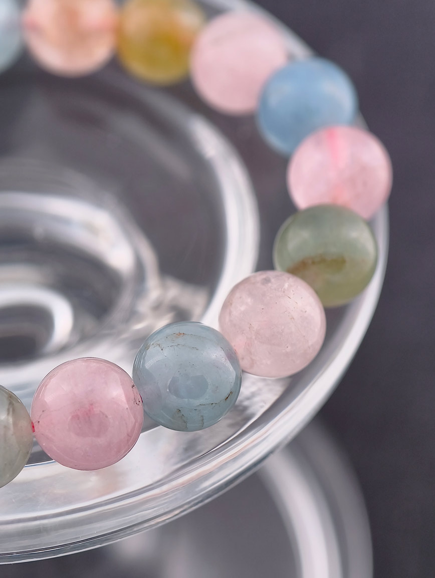 Natural Morganite Simple Style Bracelet image