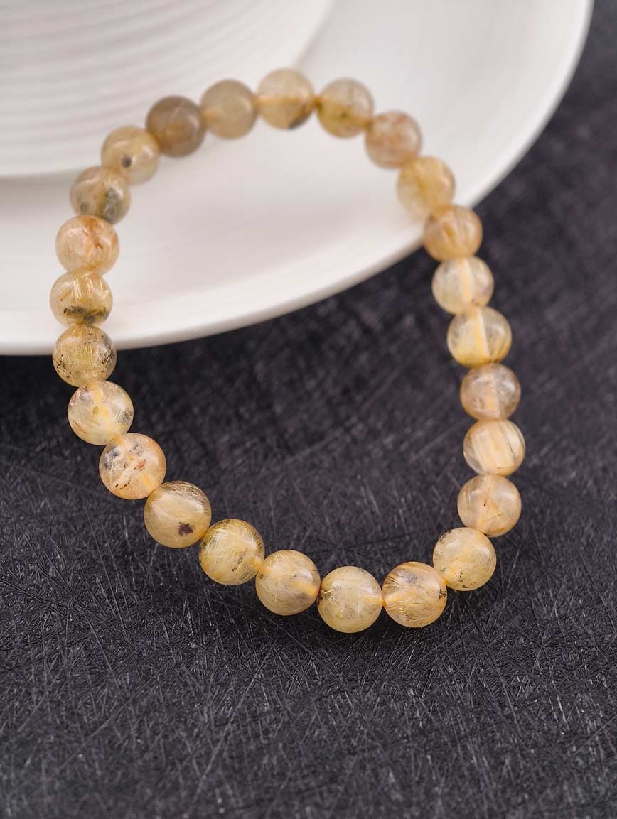 Natural Rutilated Quartz Energy Bracelet image