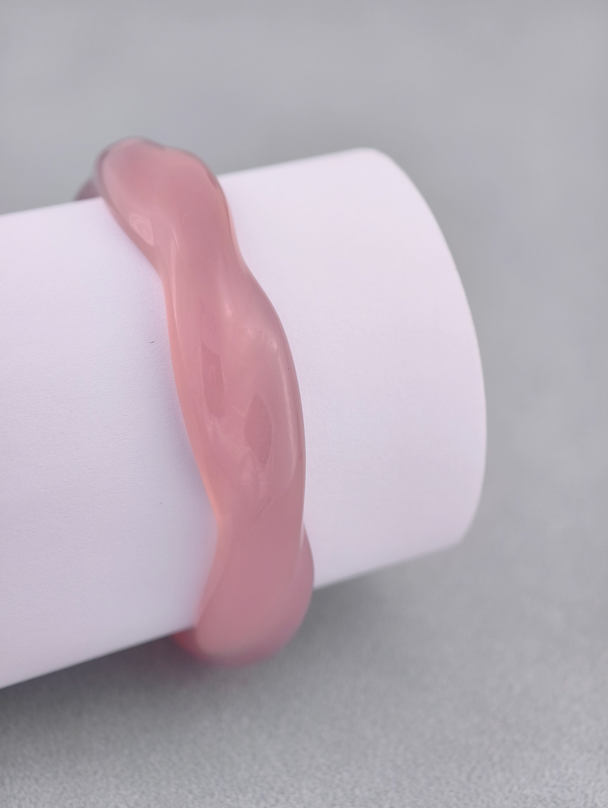 Natural Pink Chalcedony Bracelet image