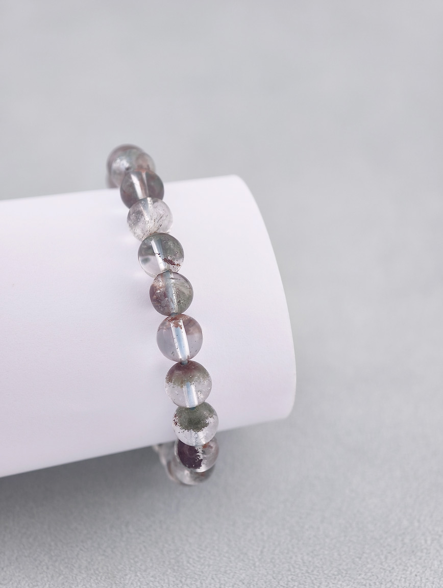 Natural Red and Green Phantom Bracelet image