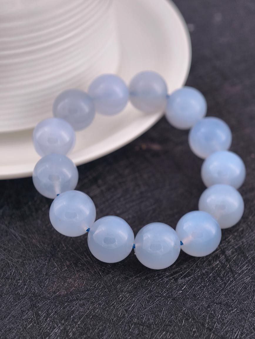 Natural Blue Chalcedony Bracelet image